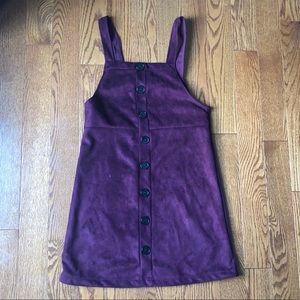 Primark Burgundy Overall Corduory Dress